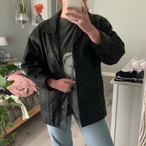 Vintage Oversized Leather Jacket